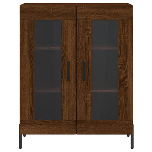 vidaXL Highboard Brown Oak 69.5x34x180 cm Engineered Wood