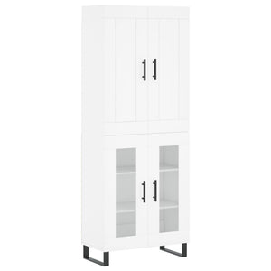 vidaXL Highboard White 69.5x34x180 cm Engineered Wood