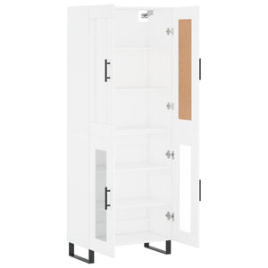 vidaXL Highboard White 69.5x34x180 cm Engineered Wood