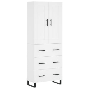 vidaXL Highboard White 69.5x34x180 cm Engineered Wood