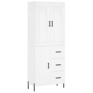 vidaXL Highboard White 69.5x34x180 cm Engineered Wood