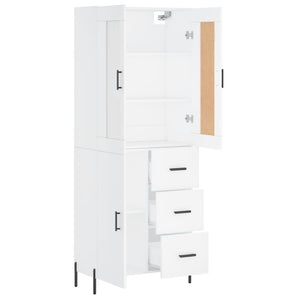 vidaXL Highboard White 69.5x34x180 cm Engineered Wood