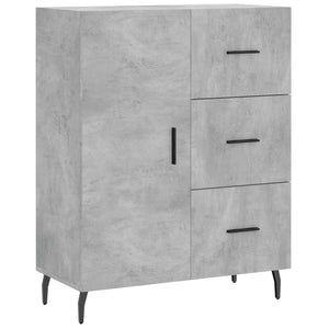 vidaXL Highboard Concrete Grey 69.5x34x180 cm Engineered Wood