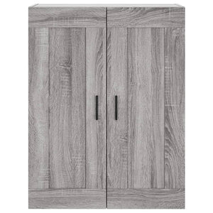 vidaXL Highboard Grey Sonoma 69.5x34x180 cm Engineered Wood