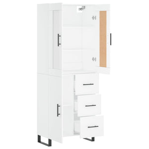 vidaXL Highboard White 69.5x34x180 cm Engineered Wood