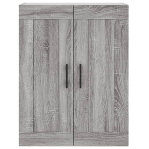 vidaXL Highboard Grey Sonoma 69.5x34x180 cm Engineered Wood