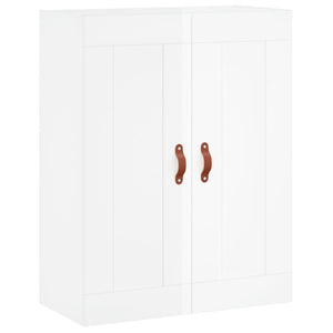 vidaXL Highboard High Gloss White 69.5x34x180 cm Engineered Wood