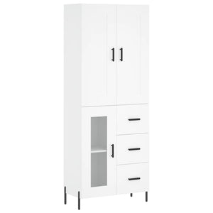 vidaXL Highboard White 69.5x34x180 cm Engineered Wood