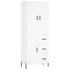 vidaXL Highboard White 69.5x34x180 cm Engineered Wood