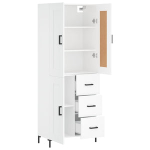 vidaXL Highboard White 69.5x34x180 cm Engineered Wood