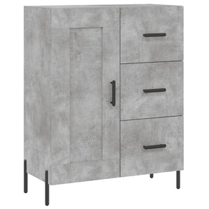 vidaXL Highboard Concrete Grey 69.5x34x180 cm Engineered Wood