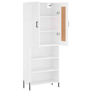 vidaXL Highboard White 69.5x34x180 cm Engineered Wood