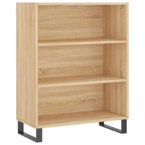 vidaXL Highboard Sonoma Oak 69.5x34x180 cm Engineered Wood