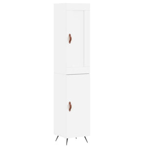 vidaXL Highboard White 34.5x34x180 cm Engineered Wood