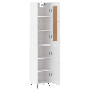 vidaXL Highboard White 34.5x34x180 cm Engineered Wood