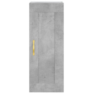 vidaXL Highboard Concrete Grey 34.5x34x180 cm Engineered Wood