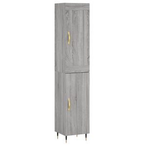 vidaXL Highboard Grey Sonoma 34.5x34x180 cm Engineered Wood