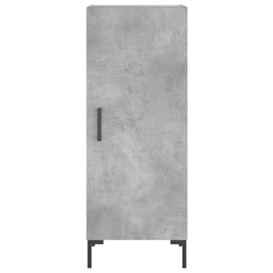 vidaXL Highboard Concrete Grey 34.5x34x180 cm Engineered Wood