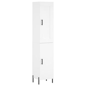 vidaXL Highboard White 34.5x34x180 cm Engineered Wood