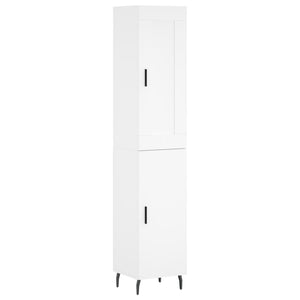 vidaXL Highboard White 34.5x34x180 cm Engineered Wood