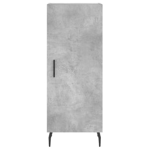 vidaXL Highboard Concrete Grey 34.5x34x180 cm Engineered Wood