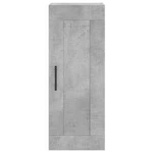 vidaXL Highboard Concrete Grey 34.5x34x180 cm Engineered Wood