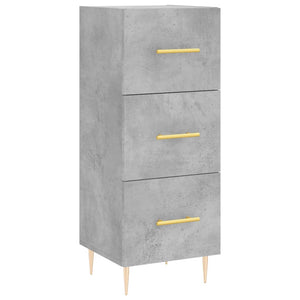 vidaXL Highboard Concrete Grey 34.5x34x180 cm Engineered Wood