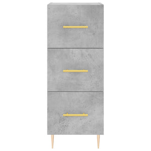 vidaXL Highboard Concrete Grey 34.5x34x180 cm Engineered Wood