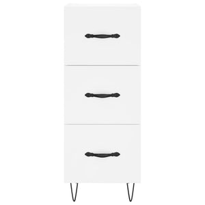 vidaXL Highboard White 34.5x34x180 cm Engineered Wood