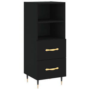 vidaXL Highboard Black 34.5x34x180 cm Engineered Wood