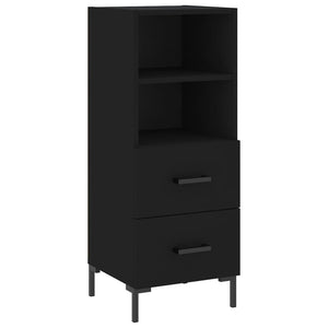 vidaXL Highboard Black 34.5x34x180 cm Engineered Wood