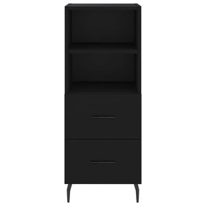 vidaXL Highboard Black 34.5x34x180 cm Engineered Wood