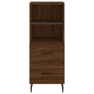 vidaXL Highboard Brown Oak 34.5x34x180 cm Engineered Wood