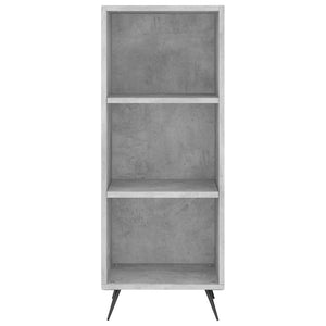 vidaXL Highboard Concrete Grey 34.5x34x180 cm Engineered Wood