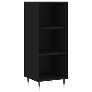 vidaXL Highboard Black 34.5x34x180 cm Engineered Wood