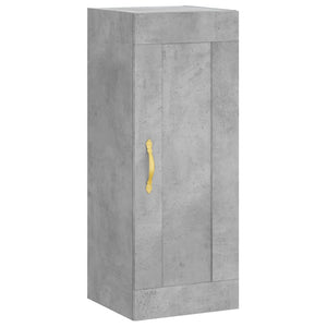 vidaXL Highboard Concrete Grey 34.5x34x180 cm Engineered Wood