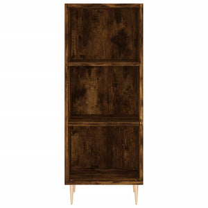 vidaXL Highboard Smoked Oak 34.5x34x180 cm Engineered Wood