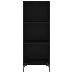 vidaXL Highboard Black 34.5x34x180 cm Engineered Wood