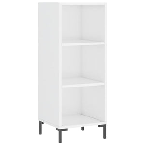 vidaXL Highboard High Gloss White 34.5x34x180 cm Engineered Wood