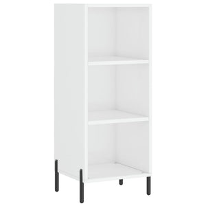 vidaXL Highboard High Gloss White 34.5x34x180 cm Engineered Wood