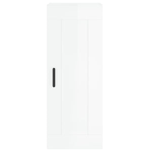 vidaXL Highboard High Gloss White 34.5x34x180 cm Engineered Wood