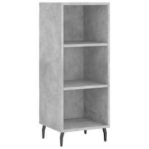 vidaXL Highboard Concrete Grey 34.5x34x180 cm Engineered Wood