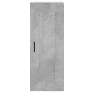 vidaXL Highboard Concrete Grey 34.5x34x180 cm Engineered Wood