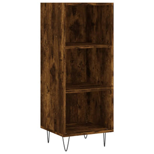 vidaXL Highboard Smoked Oak 34.5x34x180 cm Engineered Wood