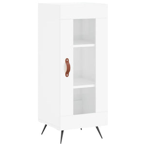 vidaXL Highboard High Gloss White 34.5x34x180 cm Engineered Wood