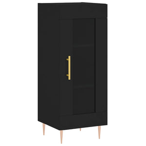 vidaXL Highboard Black 34.5x34x180 cm Engineered Wood