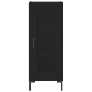 vidaXL Highboard Black 34.5x34x180 cm Engineered Wood