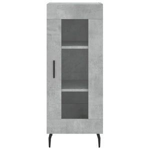 vidaXL Highboard Concrete Grey 34.5x34x180 cm Engineered Wood