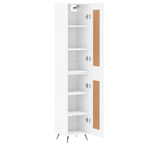 vidaXL Highboard White 34.5x34x180 cm Engineered Wood