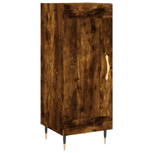 vidaXL Highboard Smoked Oak 34.5x34x180 cm Engineered Wood